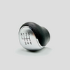 Perilla de cambiossilver y black6 velocidades parajac