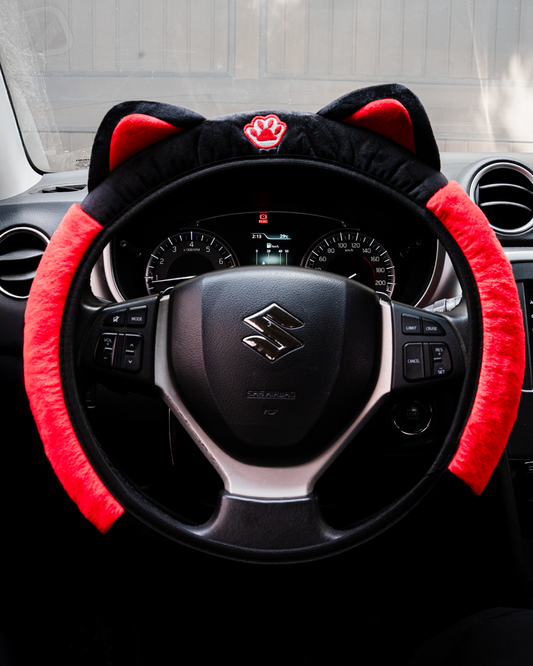 Funda gatito Carro - Rojo