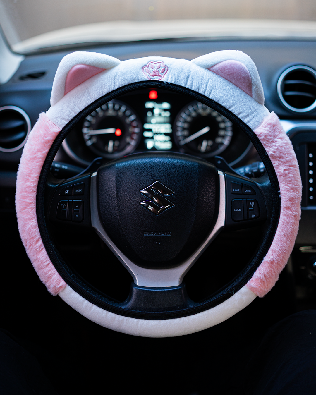 Funda gatito Carro - Rosa