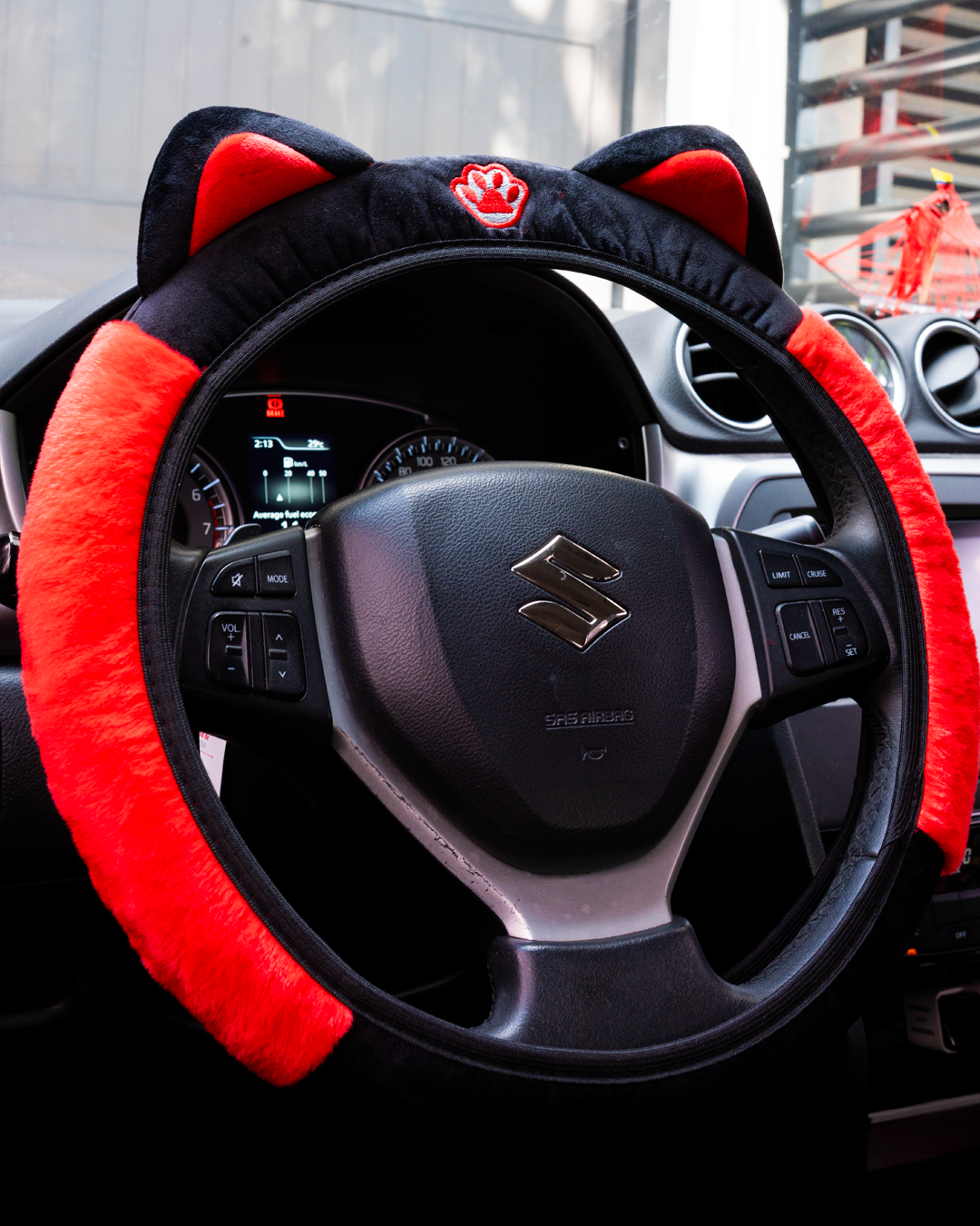 Funda gatito Carro - Rojo