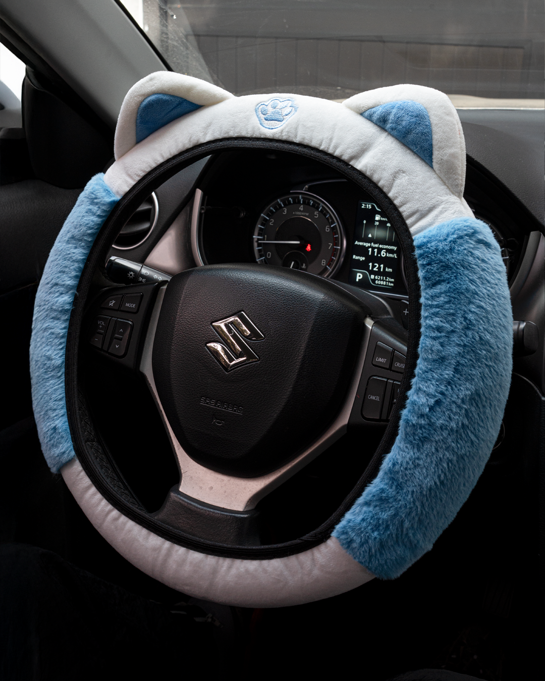 Funda gatito Carro - Azul